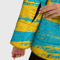 Куртка зимняя женская КАЗАХСТАН KAZAKHSTAN, цвет: 3D-черный — фото 2