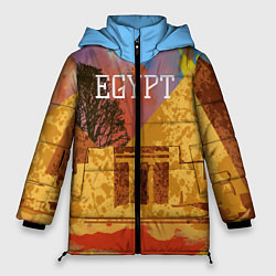 Куртка зимняя женская Египет Пирамида Хеопса, цвет: 3D-светло-серый
