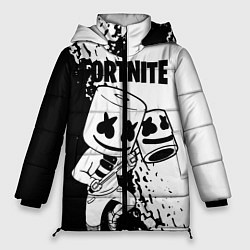 Куртка зимняя женская FORTNITE MARSHMELLO, цвет: 3D-черный