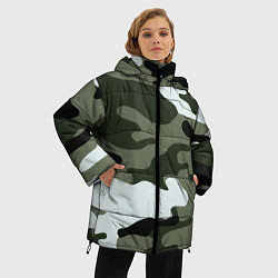 Куртка зимняя женская Camouflage 2, цвет: 3D-черный — фото 2