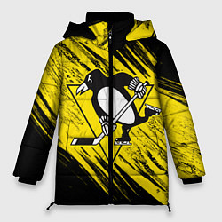 Куртка зимняя женская Pittsburgh Penguins Sport, цвет: 3D-черный