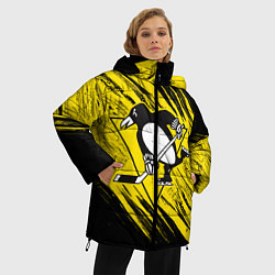 Куртка зимняя женская Pittsburgh Penguins Sport, цвет: 3D-красный — фото 2