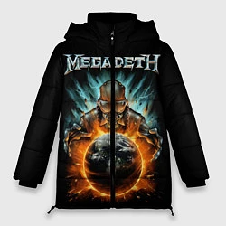 Куртка зимняя женская Megadeth, цвет: 3D-черный