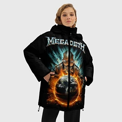 Куртка зимняя женская Megadeth, цвет: 3D-черный — фото 2