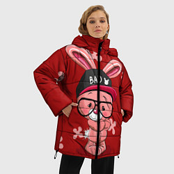 Куртка зимняя женская Модный зайка, цвет: 3D-красный — фото 2