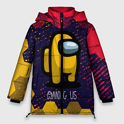 Куртка зимняя женская AMONG US АМОНГ АС, цвет: 3D-светло-серый