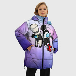 Куртка зимняя женская Among us, цвет: 3D-черный — фото 2