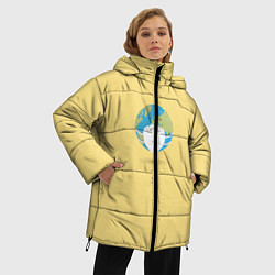 Куртка зимняя женская Земля в маске, цвет: 3D-черный — фото 2