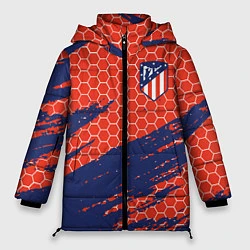 Куртка зимняя женская Atletico Madrid, цвет: 3D-черный