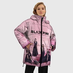 Куртка зимняя женская BLACKPINK x PUBG, цвет: 3D-красный — фото 2