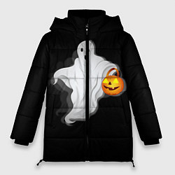 Куртка зимняя женская Halloween, цвет: 3D-черный