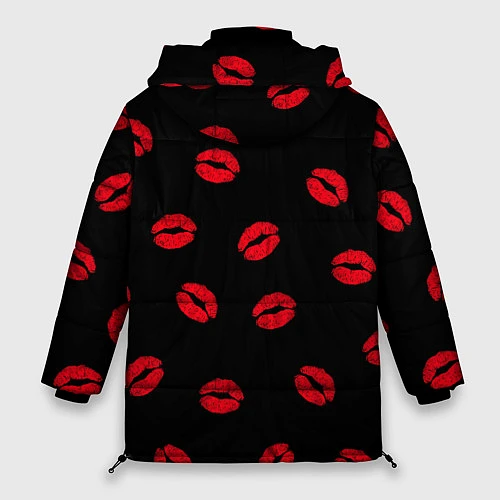 Женская зимняя куртка Поцелуи / 3D-Светло-серый – фото 2