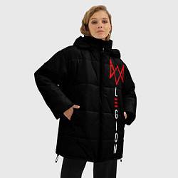 Куртка зимняя женская Watch Dogs: Legion, цвет: 3D-черный — фото 2