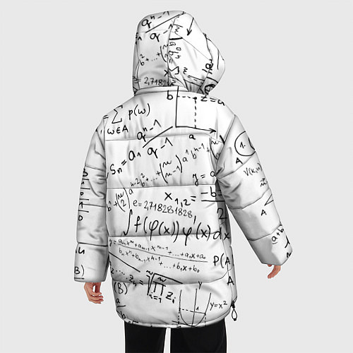 Женская зимняя куртка Мама,я математик! / 3D-Красный – фото 4