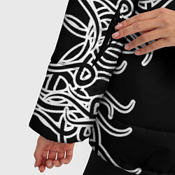 Куртка зимняя женская Фэнтези мотылёк, цвет: 3D-черный — фото 2