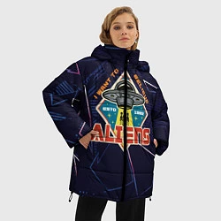 Куртка зимняя женская Aliens, цвет: 3D-черный — фото 2