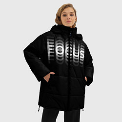 Куртка зимняя женская FOCUS: WHITE, цвет: 3D-светло-серый — фото 2