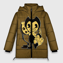 Куртка зимняя женская Bendy And The Ink Machine, цвет: 3D-светло-серый