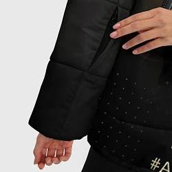 Куртка зимняя женская Хабиб Нурмагомедов - King, цвет: 3D-черный — фото 2