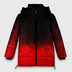 Куртка зимняя женская КРАСНО-ЧЕРНЫЙ ГРАДИЕНТ, цвет: 3D-светло-серый