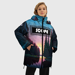 Куртка зимняя женская SCOPE, цвет: 3D-черный — фото 2