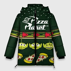Куртка зимняя женская Pizza Planet, цвет: 3D-черный