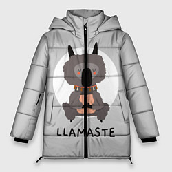 Куртка зимняя женская Лама Намасте, цвет: 3D-черный