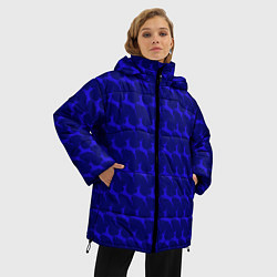 Куртка зимняя женская Олени, deer, цвет: 3D-черный — фото 2