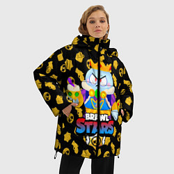 Куртка зимняя женская BRAWL STARS LOU KING, цвет: 3D-черный — фото 2