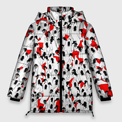 Куртка зимняя женская Haunted Family, цвет: 3D-красный