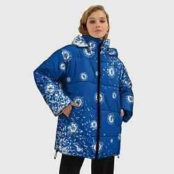 Куртка зимняя женская CHELSEA F C ЧЕЛСИ, цвет: 3D-черный — фото 2