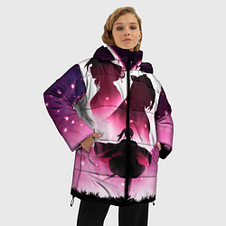 Куртка зимняя женская Столп Бабочки, цвет: 3D-черный — фото 2