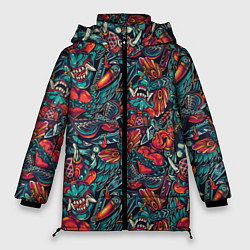 Куртка зимняя женская Якудза, цвет: 3D-красный