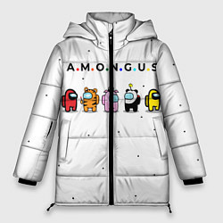 Куртка зимняя женская Among Us Белый Космос, цвет: 3D-черный