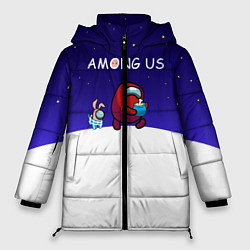 Куртка зимняя женская Among us наша версия, цвет: 3D-светло-серый