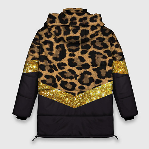 Женская зимняя куртка Леопардовый принт / 3D-Светло-серый – фото 2
