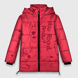 Куртка зимняя женская How about snow?, цвет: 3D-красный
