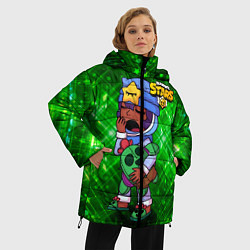 Куртка зимняя женская Сонный Сэнди Brawl Stars, цвет: 3D-красный — фото 2