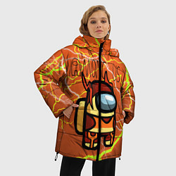 Куртка зимняя женская Among Us Lightning Z, цвет: 3D-светло-серый — фото 2