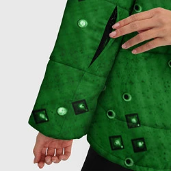 Куртка зимняя женская Печатная плата и диод, цвет: 3D-черный — фото 2