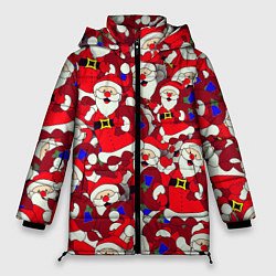 Куртка зимняя женская Дед Санта, цвет: 3D-черный