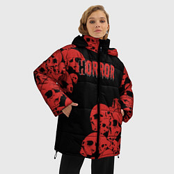 Куртка зимняя женская Horror, цвет: 3D-черный — фото 2