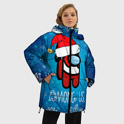 Куртка зимняя женская Новый Год Среди Нас, цвет: 3D-черный — фото 2