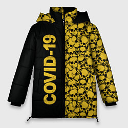 Куртка зимняя женская COVID-19, цвет: 3D-черный