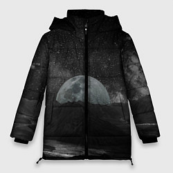 Куртка зимняя женская Луна, цвет: 3D-черный