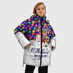 Куртка зимняя женская С Новым Годом!, цвет: 3D-черный — фото 2