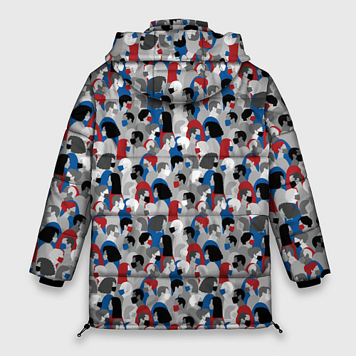 Женская зимняя куртка Коронавирус / 3D-Светло-серый – фото 2