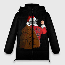 Куртка зимняя женская Santa claus, цвет: 3D-черный