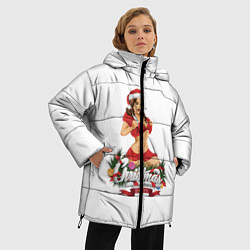 Куртка зимняя женская Christmas Party, цвет: 3D-черный — фото 2