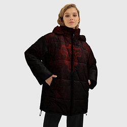 Куртка зимняя женская Черный клевер, цвет: 3D-черный — фото 2